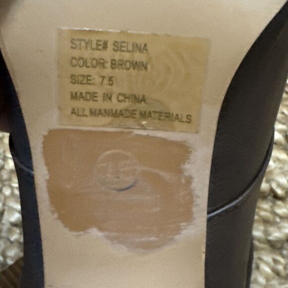 Altar’d‎ State Brown Ankle Boots Women 7.5 Selina Lace Up Bootie Block Heel - Picture 10 of 10